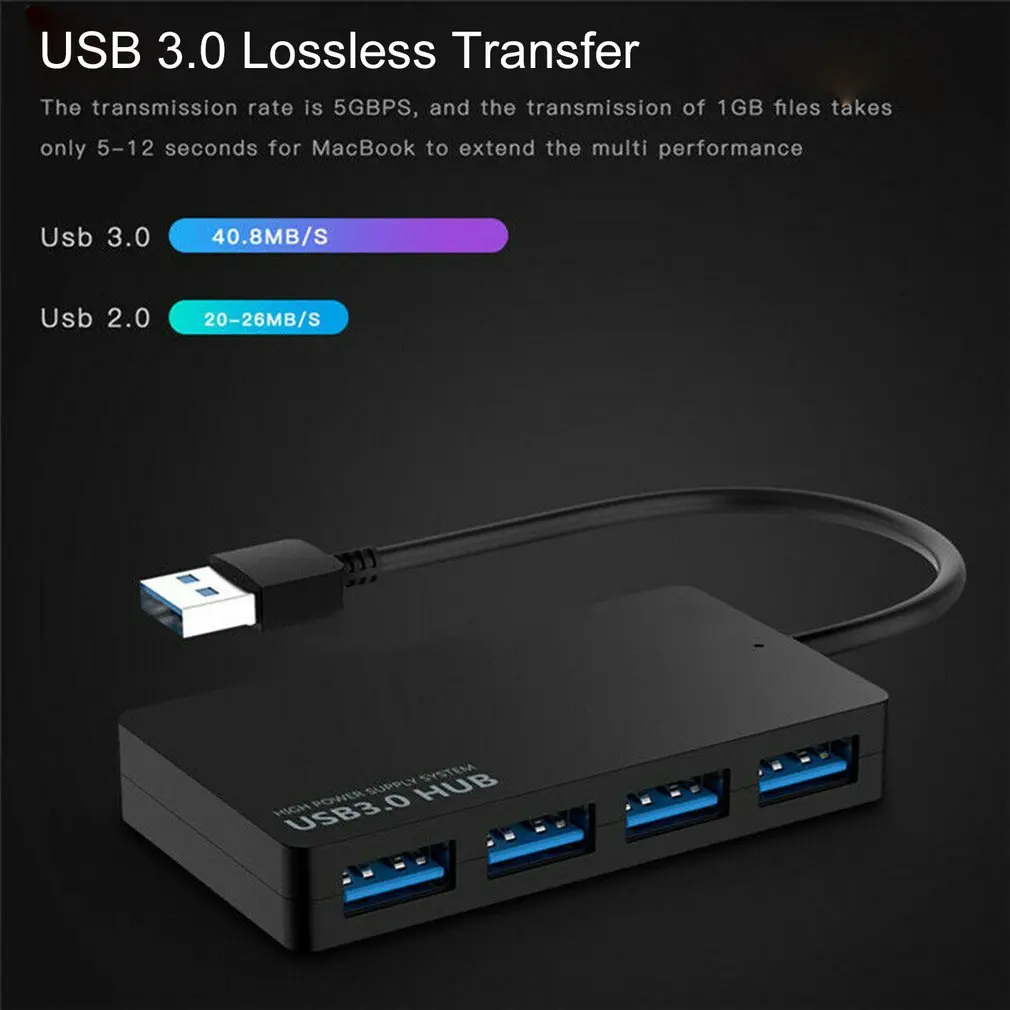 USB 4 Порты и разъёмы концентратор электроадаптер для зарядки кабель смартфона