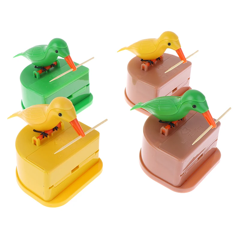 

Cute Bird Toothpick Holder Container Automatic Toothpick Dispenser Toothpick Holder Storage Table Decoration Kitchen Accessories