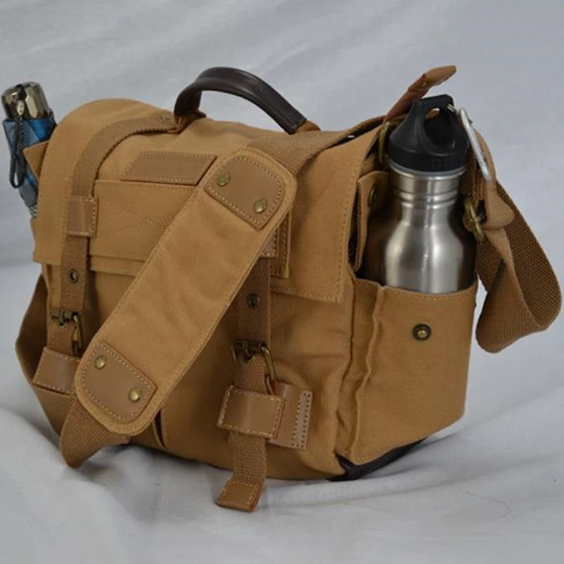 Камера сумка через плечо DSLR холст Водонепроницаемый рюкзак Открытый Фото Видео