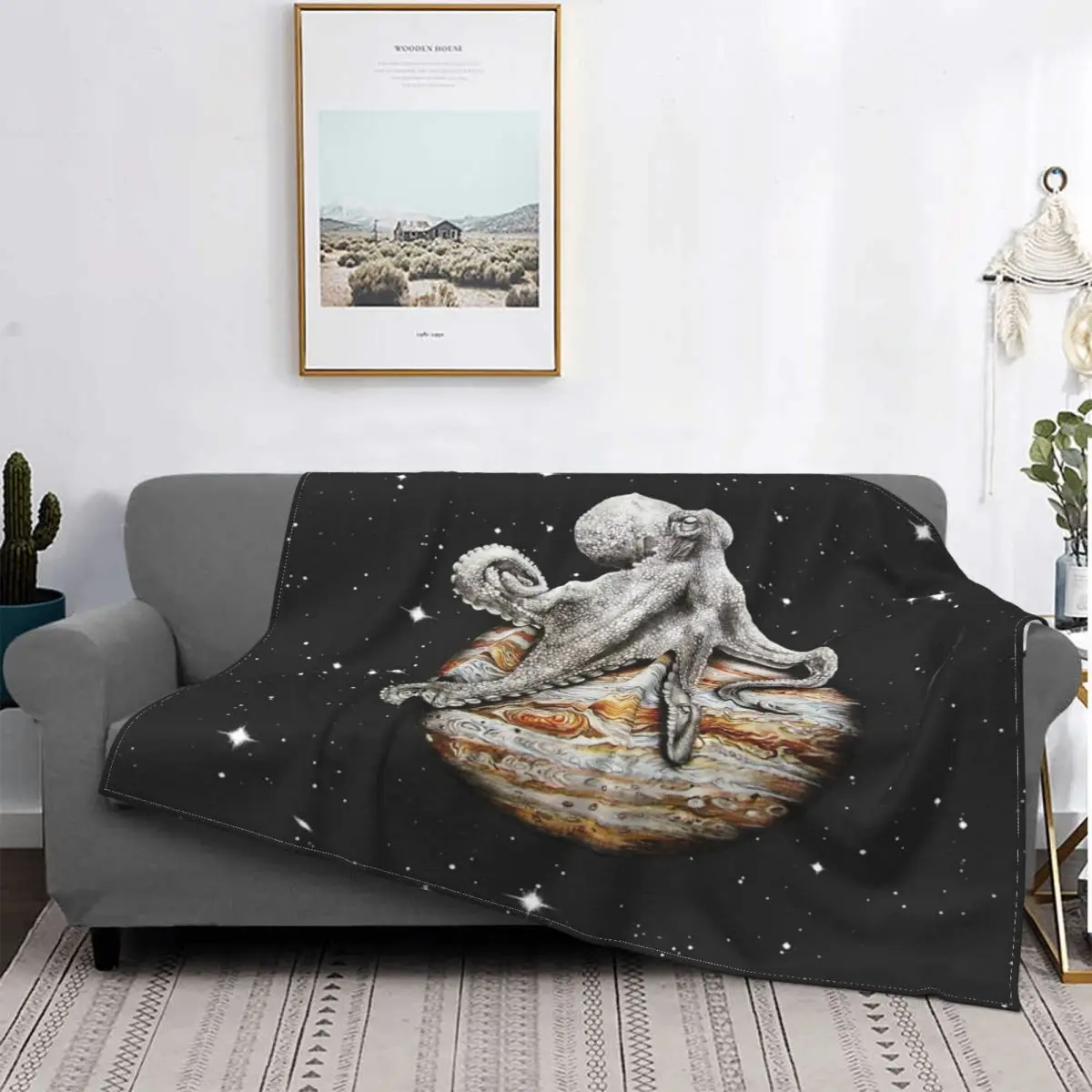 

Manta Cephalopod Celestial, colcha para cama quadros, manta de Anime, Manta Kawaii para camas
