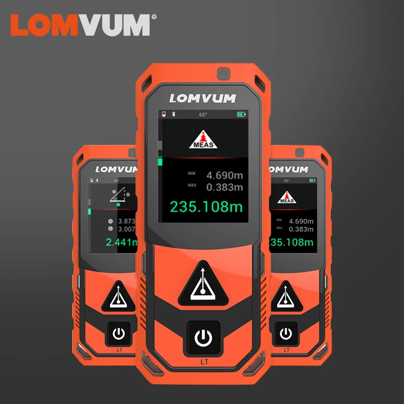 LOMVUM Лазерный дальномер профессиональный многофункциональный цветной дисплей