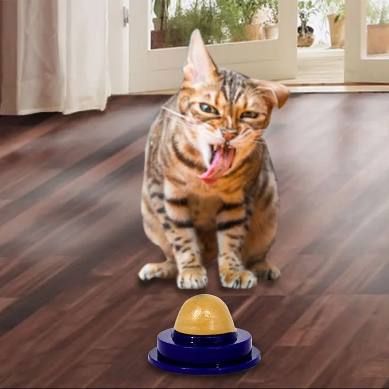 

Healthy Cat Snacks Catnip Sugar Candy Licking Solid Nutrition Gel Energy Ball Toy For Cat Increase Drinking Water Help Digestion