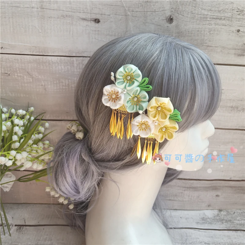 Китайский стиль и ветер аксессуары для волос тонкая работа Шелковый цветок