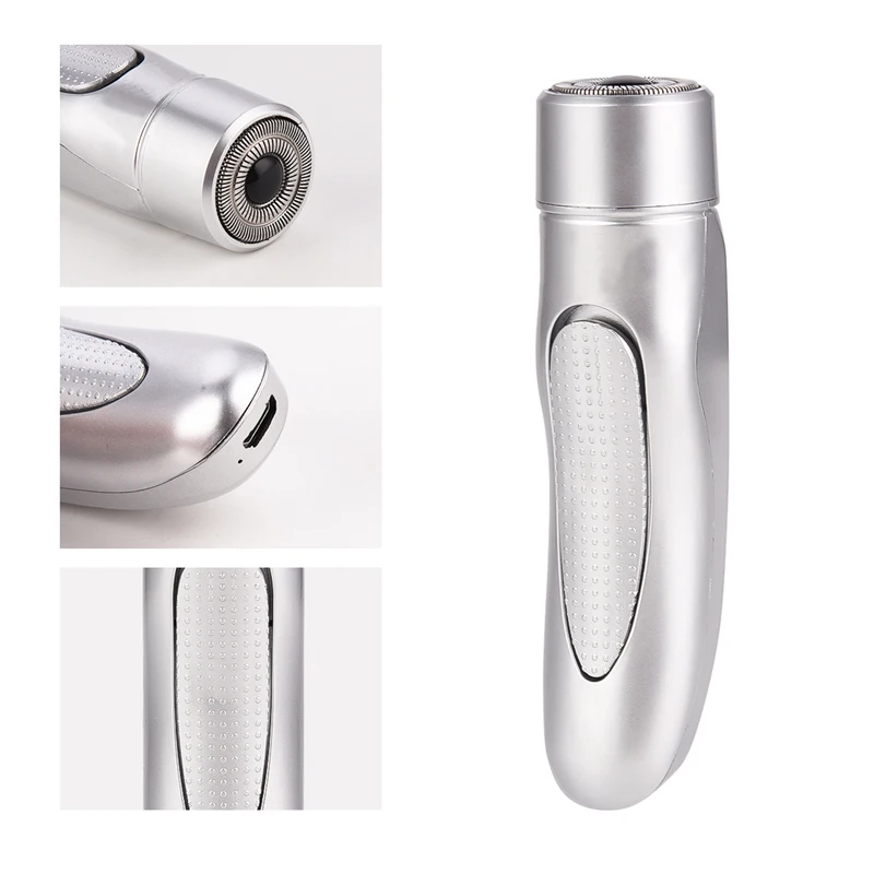 Мини электробритва для мужчин с двойной фольгой портативный триммер бороды