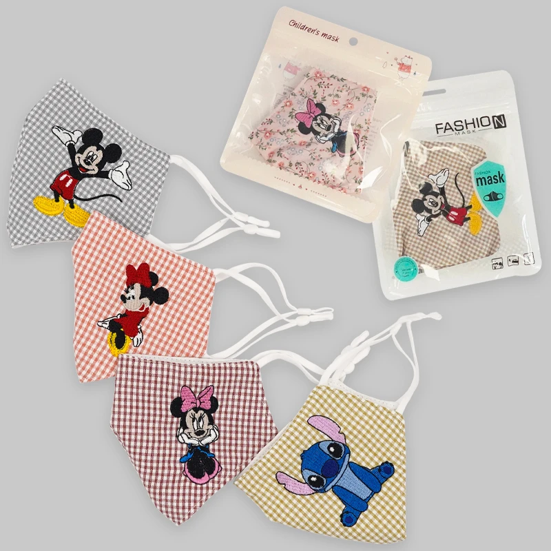 Хлопковая маска Disney многоразовая моющаяся Микки и Минни Маус для взрослых детей