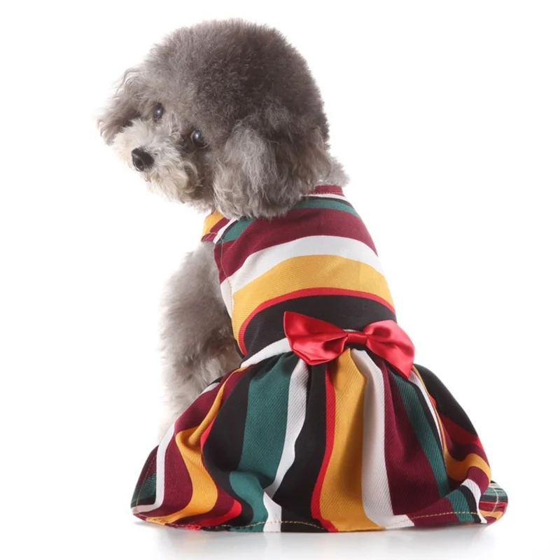 

Cute Ribbon Dog Dresses Lace Tutu Skirt Shirts Pet Apparel Bowknot Puppy Princess Dress Sundress For S/M/L Dogs Chihuahua Prom