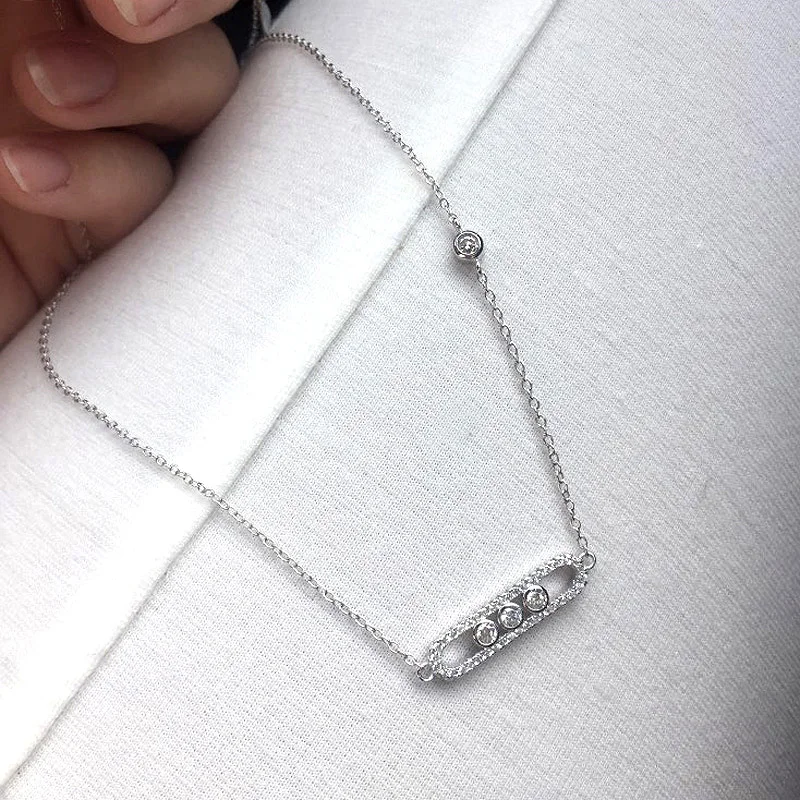 Новый Дизайн Модные bling cz подвески ювелирные изделия ожерелье с 3 шт. кубического