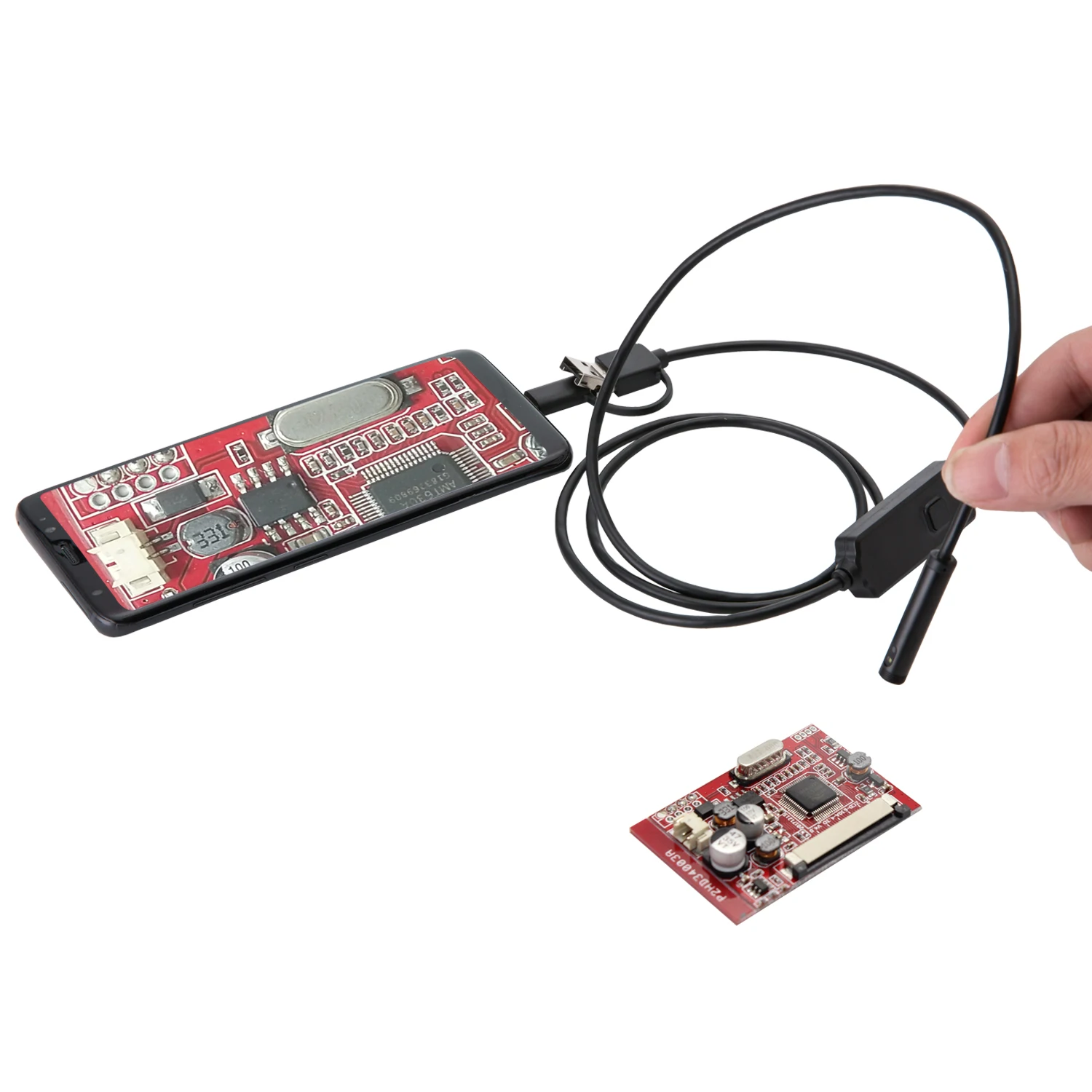 Endoscope Camera 8MM 3 in 1 USB Dual (Front/Side View Camera) Pipe Borescope For Android PC | Безопасность и защита