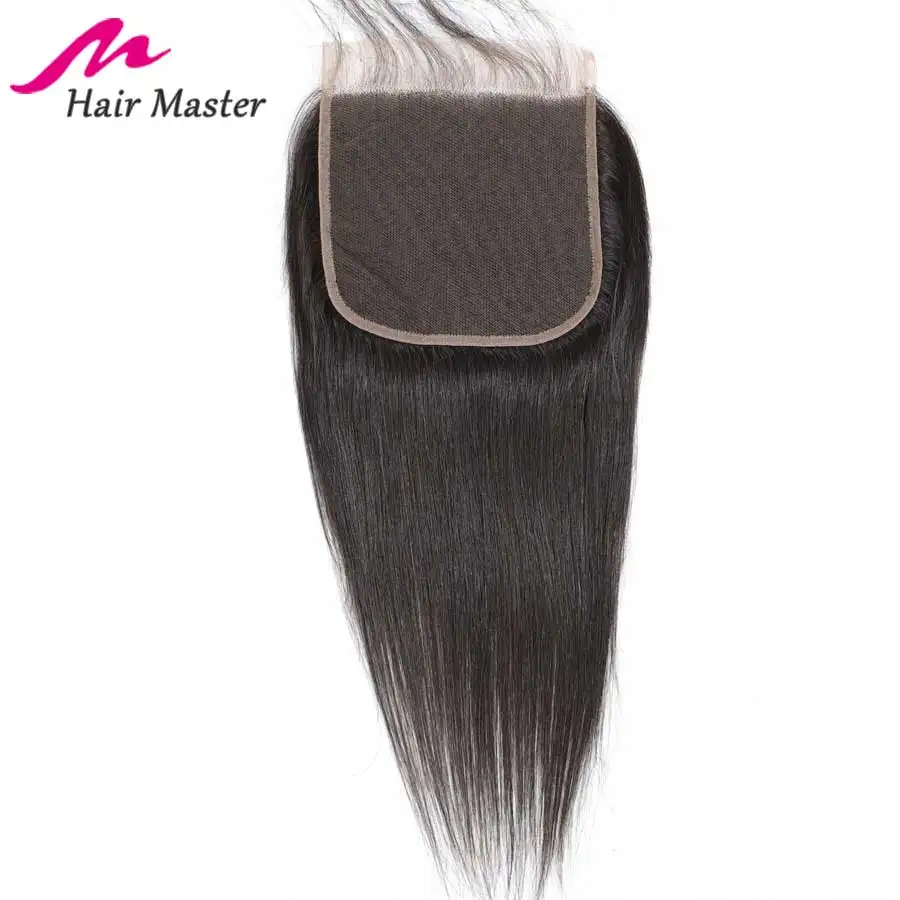 Волосы мастер 6x6 закрытие бразильские прямые волосы Кружева Закрытие Remy