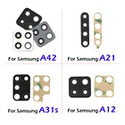 Стекло для объектива задней камеры Samsung A01, A11, A21, A21S, A31, A41, A51, A71, A12, A02, A02S, A42, A32, A52, A72, 2 шт.