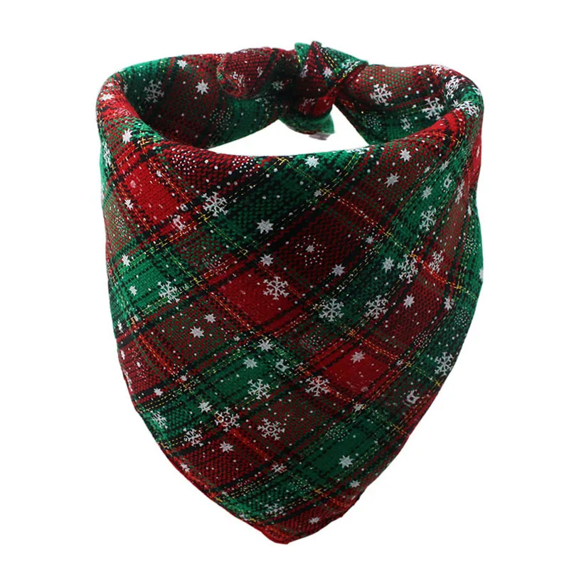 Рождественские банданы для собак треугольная ткань маленьких средних и больших