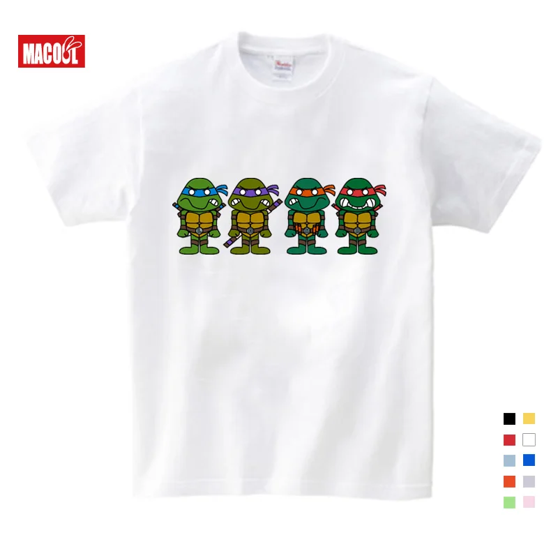 T-shirt white Детская футболка с принтом аниме; модные Забавные футболки для мальчиков; модная красная футболка с круглым вырезом для малышей - Цвет: T-shirt white