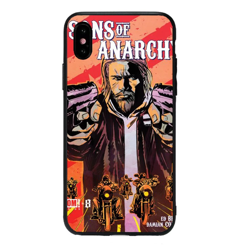 Американский ТВ сыновья анархия Мягкий ТПУ чехол для телефона iPhone X 11 11Pro XS MAX 6 6S 7plus 8 8Plus 5 5S XR fundas coque capa