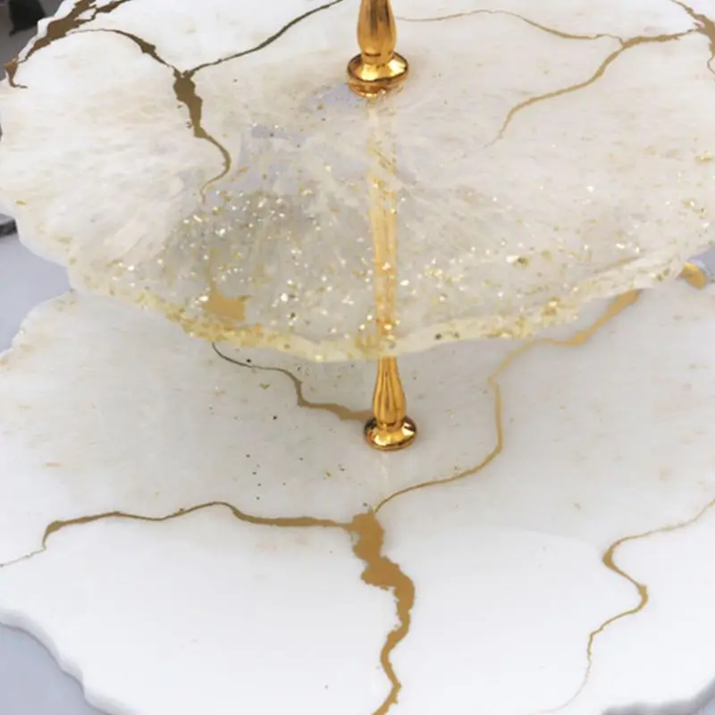 1 шт./1 комплект Кристалл эпоксидная смола форма трехслойный лоток для фруктов