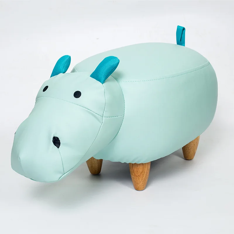 Кресло пуф для обуви тканевый стул из массива дерева Скандинавская декоративная