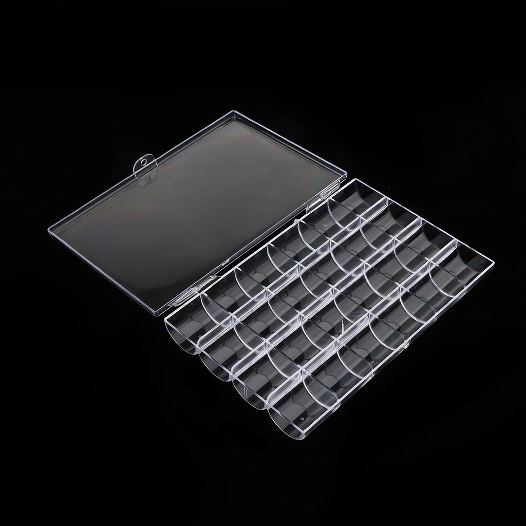 Универсальный контейнер для хранения с 24 отверстиями коробка ювелирных