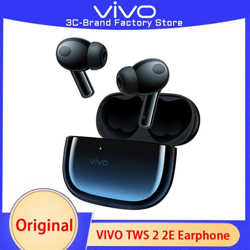 

Vivo TWS 2 2e Earphone Wireless Bluetooth 5.2 Earbuds 30H Long Battery 3 Mic Deep Noise Cancellation AptX Adaptive For X60 Pro