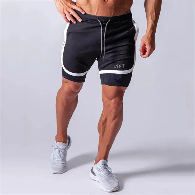 Высококачественные мужские спортивные шорты для бега фитнеса гоночные