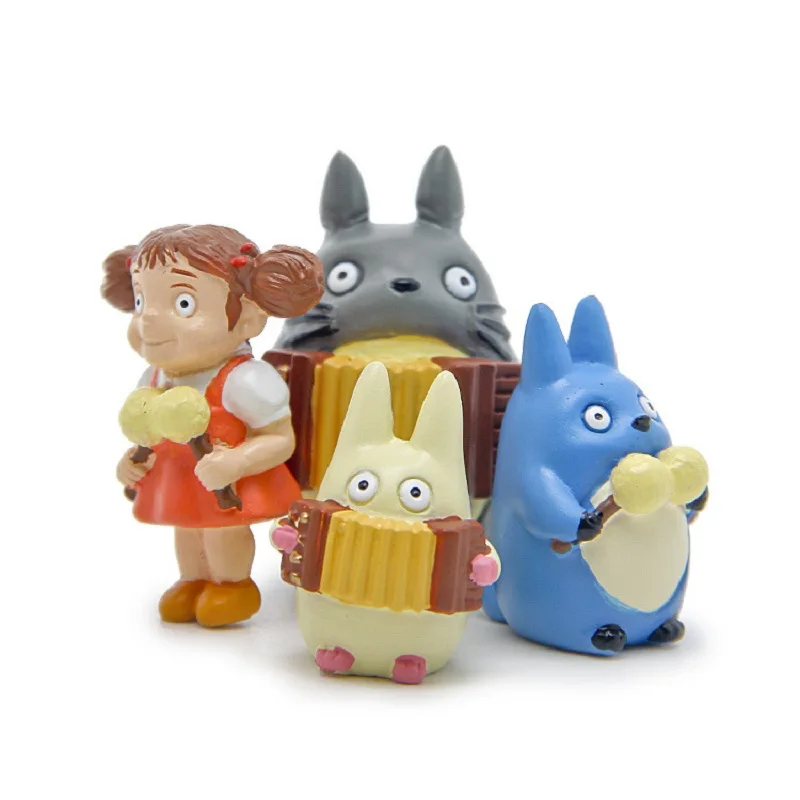 Студия Ghibli Miyazaki Hayao Totoro Музыкальные инструменты ПВХ Фигурки игрушки Колокольчик
