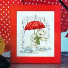 Точная печать TT T Набор для вышивки крестиком Европейский журнал crazy110-4 rain bear