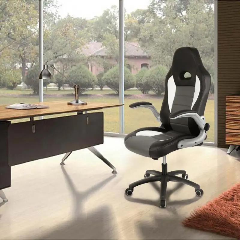 

Офисное кресло с высокой спинкой, регулируемое по высоте кресло, домашнее компьютерное кресло, офисная мебель HWC, 1 шт.