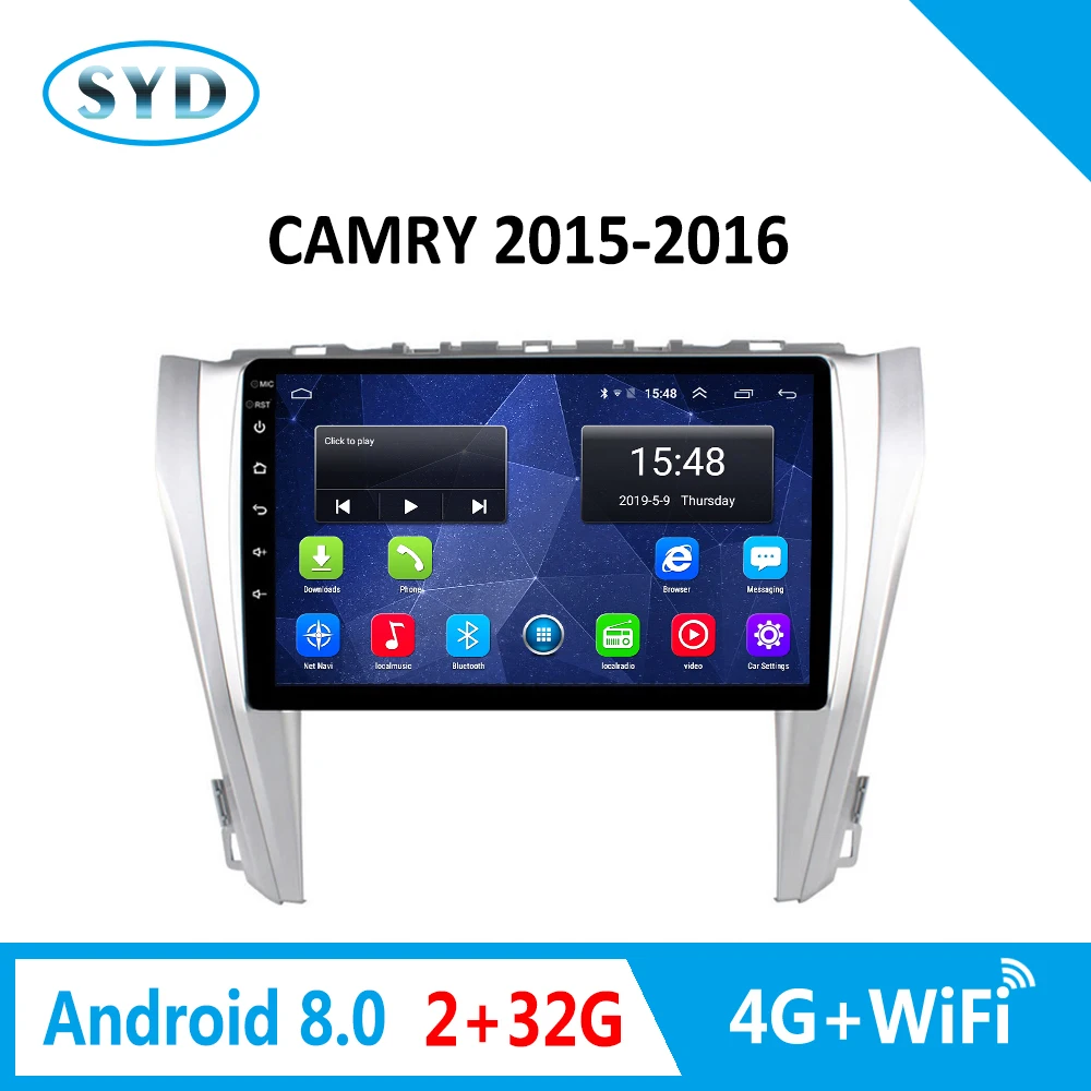 Для Toyota Camry 2015 2016 2.5D автомобильный DVD плеер GPS навигация Мультимедиа 4G FM Android 8 0