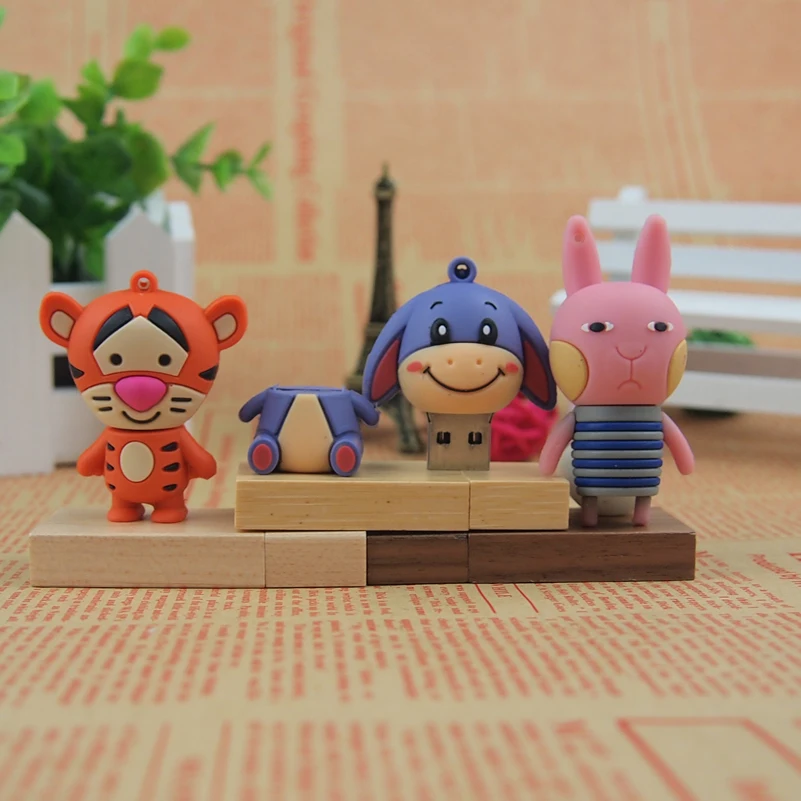 Hot Sale 128MB 32GB 64GB Mini Pendrive animado Cute Tigger USB Flash Drive Memory Stick Good Gifts Storage Disk free shipping | Компьютеры