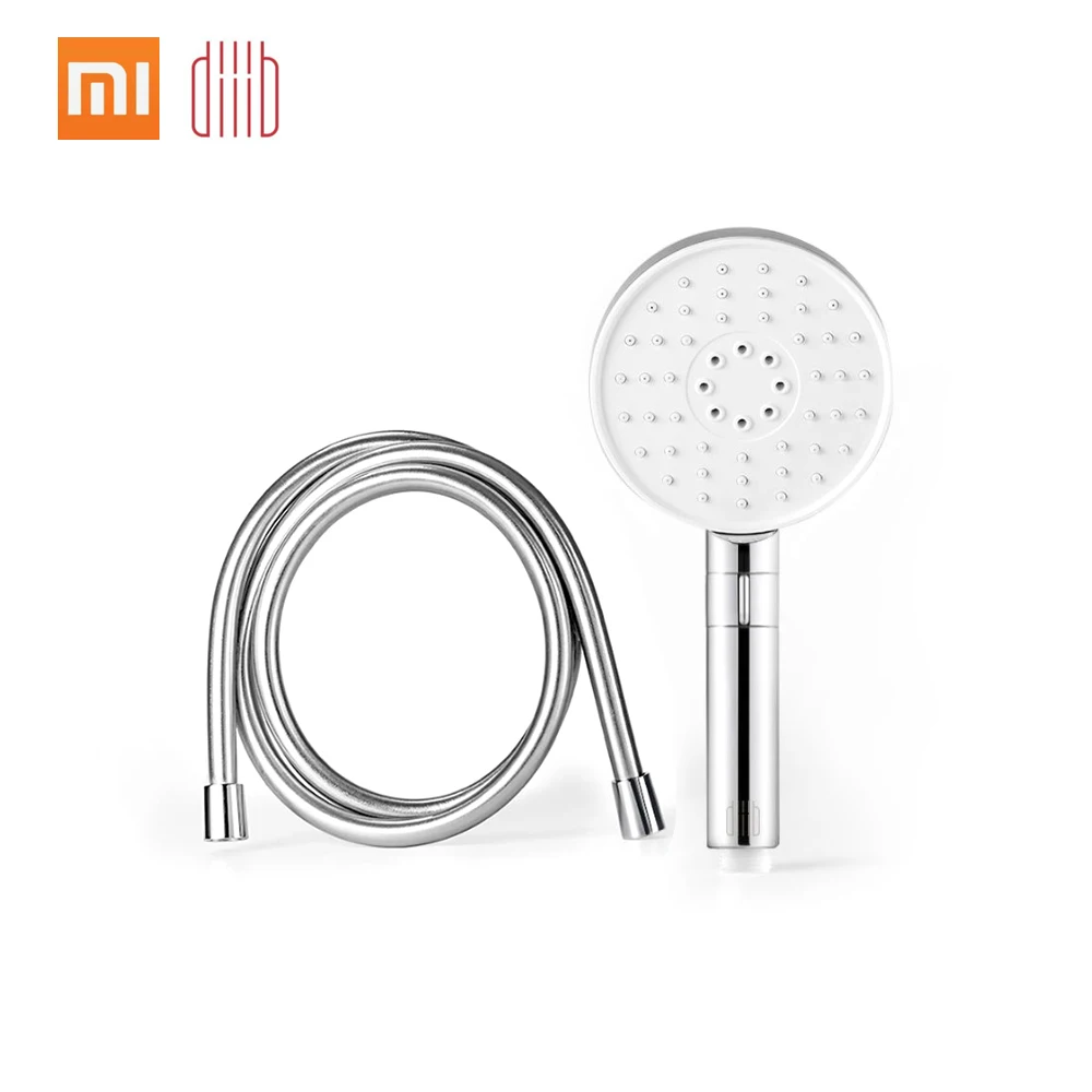 Head and Tube Ручной душ Xiaomi Mijia Dabai 360 градусов 120 мм 53 воды Diiib 3 модельные отверстия с ПВХ Matel мощный массажный Душ - Цвет: Head and Tube
