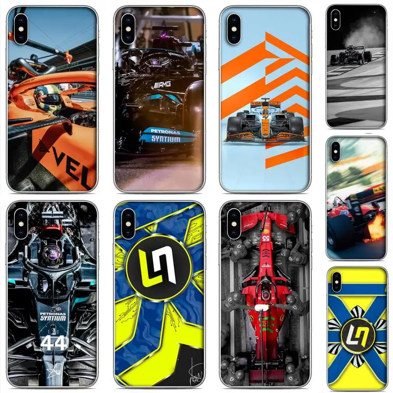 

F1 Formula 1 Lando Norris Racing Phone Case For Clear-Iphone 5 5s se 6 6s 7 8 11 12 X Xs Xr Pro Plus Max Mini Cover