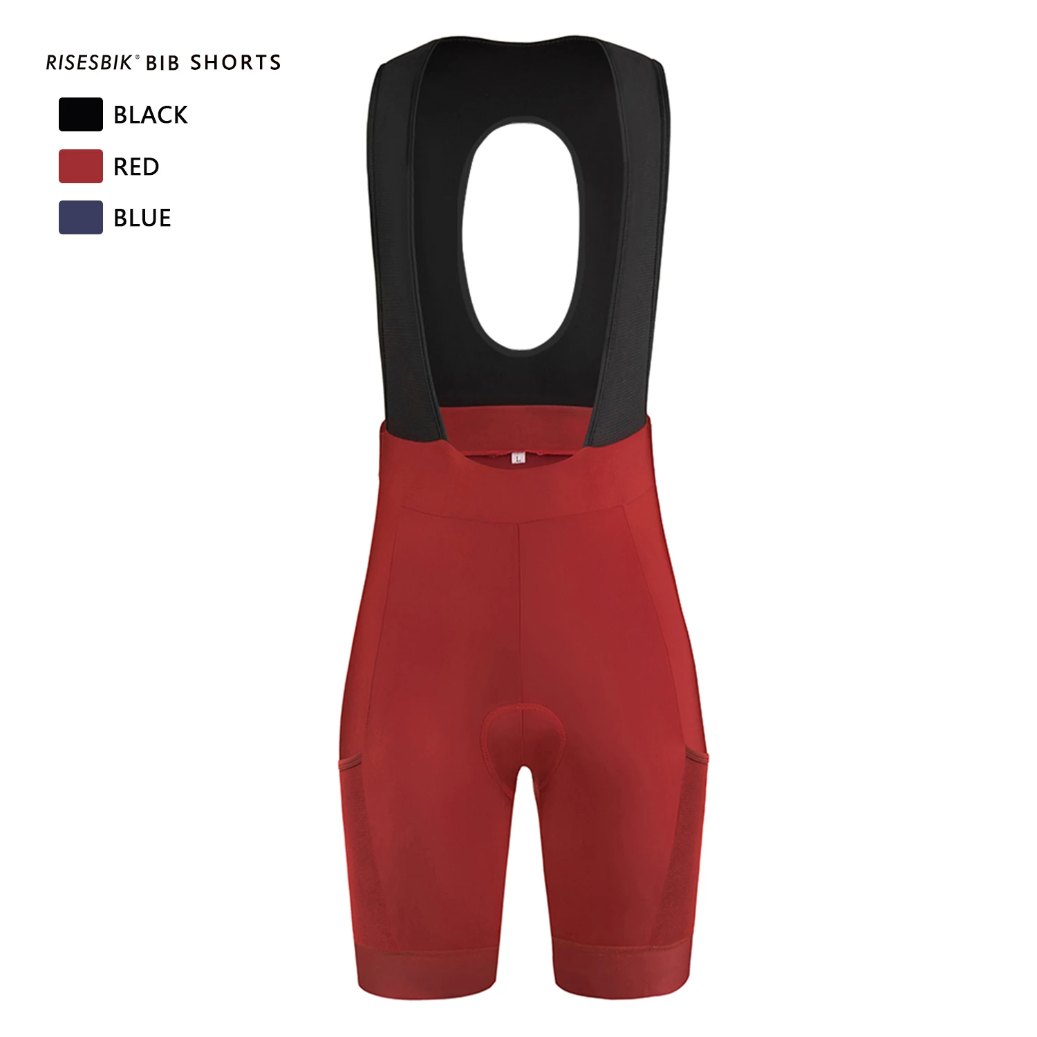 

GCRFL Cycling Bib Shorts Italy High Quality Elasticity Fabric Breathable Pants Road Bike Pad Bicycle Tights 2 Extra Side Pocket