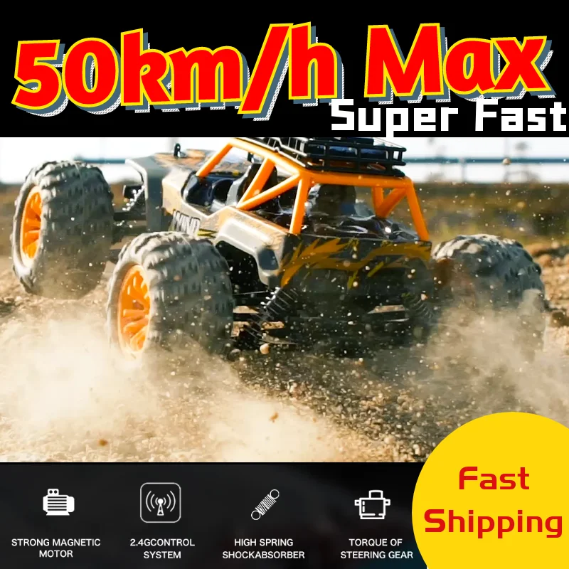 Радиоуправляемая машина 50 км/ч качественный гоночный грузовик 4WD автомобиль