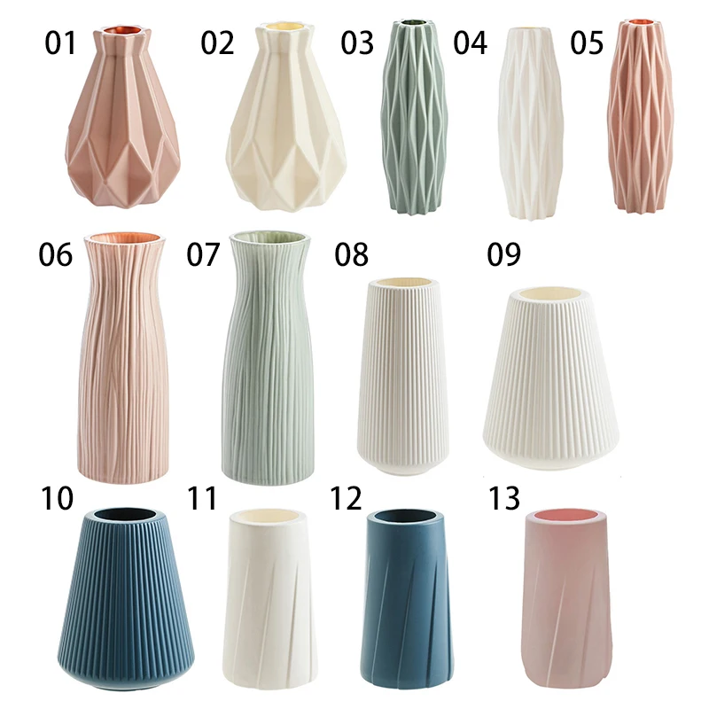 

Ceramic Vase Creative Nordic Plastic Morandi Living Room Decoration Glass Vase Hydroponic Creative Vase