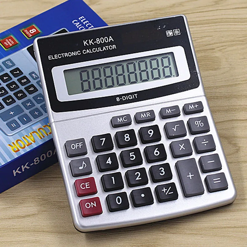

KK-800A Small Size 8 Digits Display Calculator 8 A Business Office Supplies Electronic Calculator TAX Calculadora Cientifica