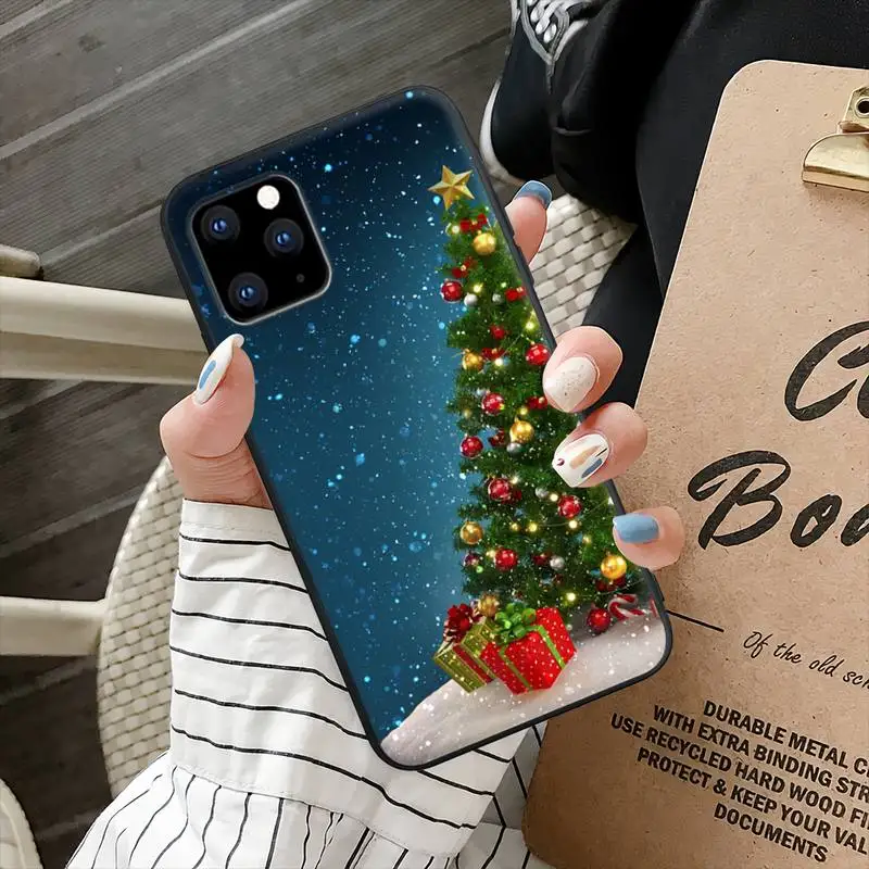 christmas new year silicone cell phone cover for iphone 12 11 pro max 7 8 6 6s plus xs x xr se 2020 5s 5 case free global shipping