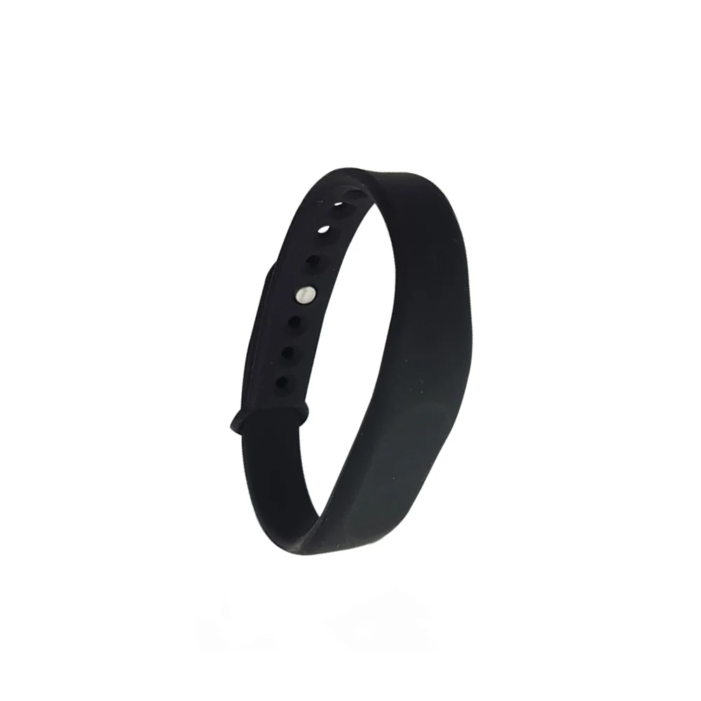 （1PCS/LOT New Dellon RFID Adjustable TK4100 125khz Silicone Waterproof RFID Wristband Bracel ID Tags