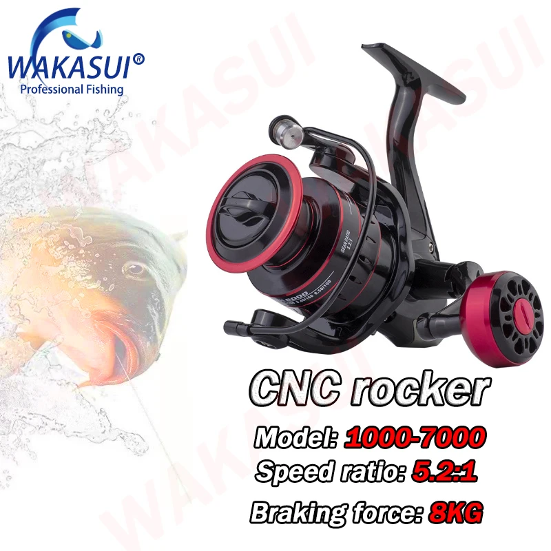 

Катушка спиннинговая 1000-7000, катушка для удочки Saltwater: 1, для ловли карпа