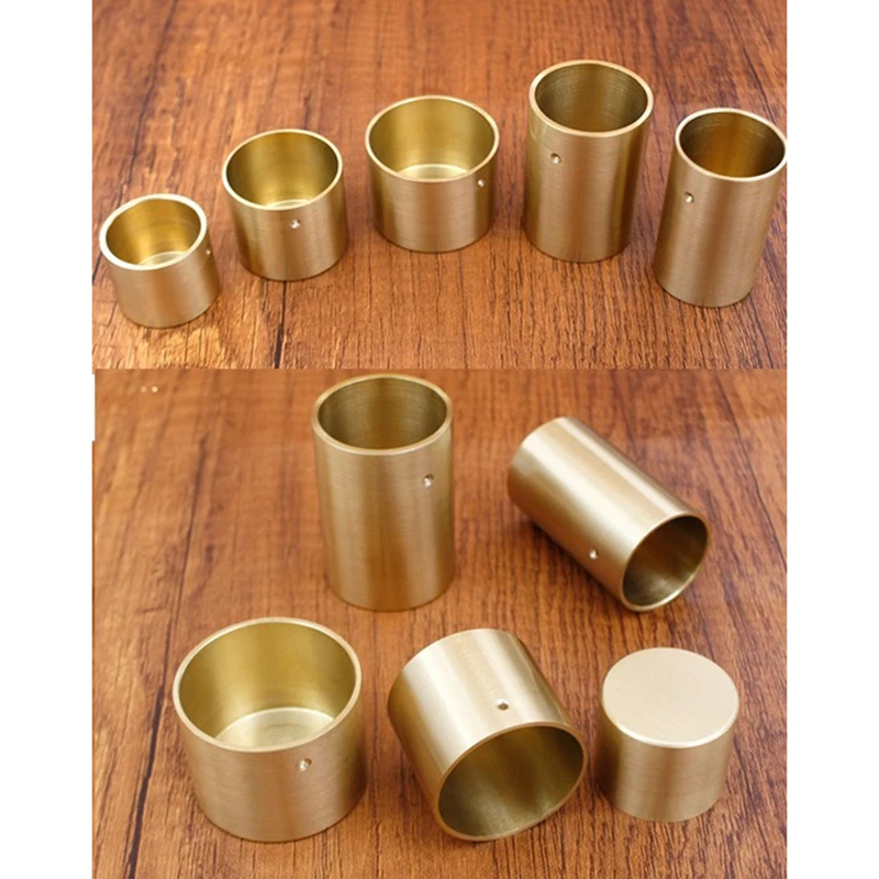 4 шт. круглые латунные наконечники для ножек стола среднего века| |