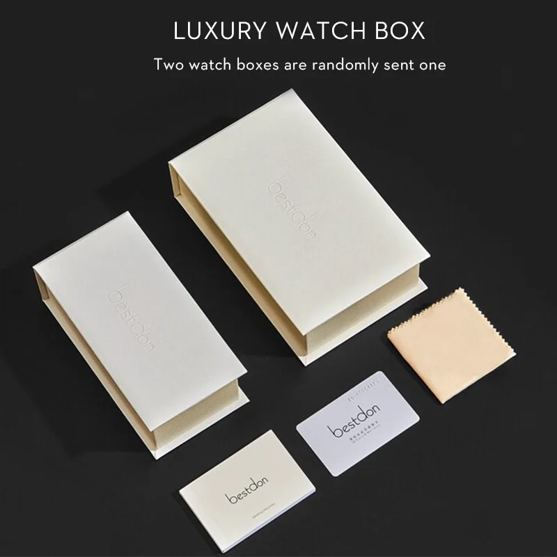 Швейцарский бренд тонкие мужские часы Bestdon высокое качество полностью стальные