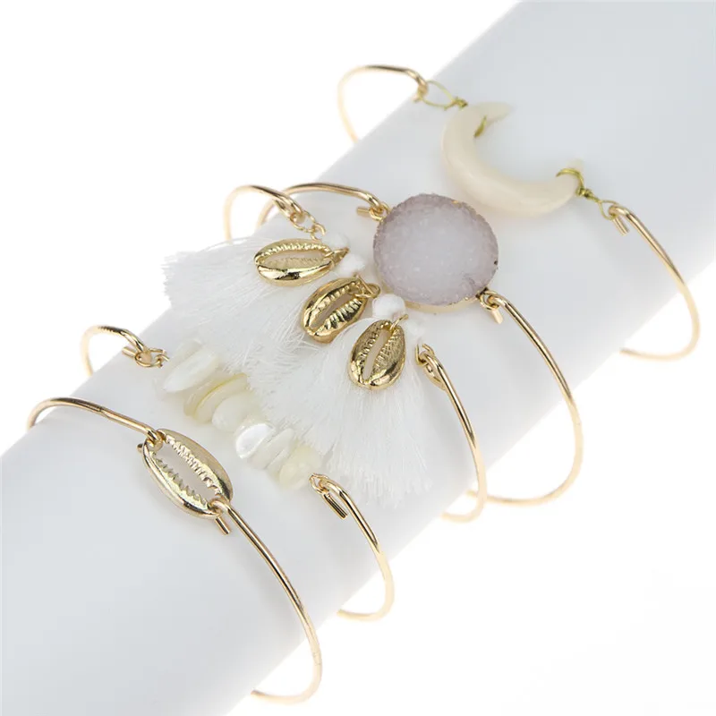 6 шт./компл. Для женщин мода лунный камень штаны с узором в виде ракушек и