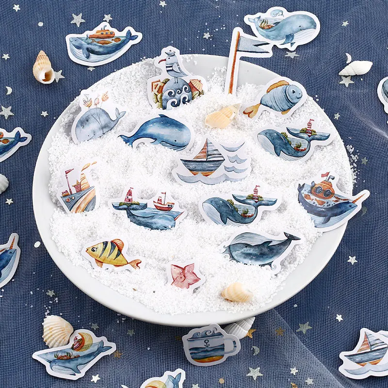 3 коробки милые Мультяшные бумажные наклейки для дневника животные DIY