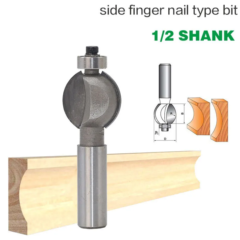 1 шт. Концевая фреза из карбида вольфрама с хвостовиком 1/2 дюйма 1/2*1/4 | Инструменты