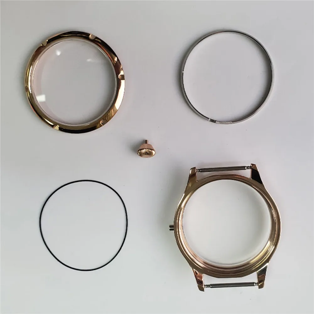 44 мм чехол для часов из нержавеющей стали корона ETA6497/ 6498 ST3600/ ST3620 ручной