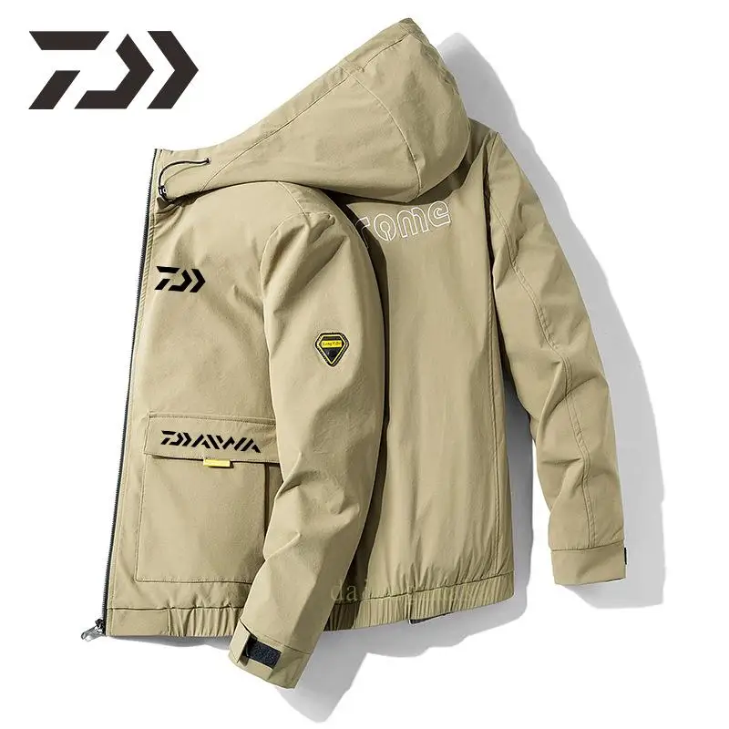 

2022 Spring Daiwa Fishing Clothing Men's Women Breathable Hooded Outerwear Sport Fishing Wear Windproof Jacket Fishing Clothes