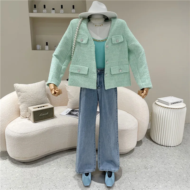 

Women's Spring 2021 Niche Design Fashion Loose Thin Straight Pants High Waist Wide Leg Pants Retro Love Patch Jeans