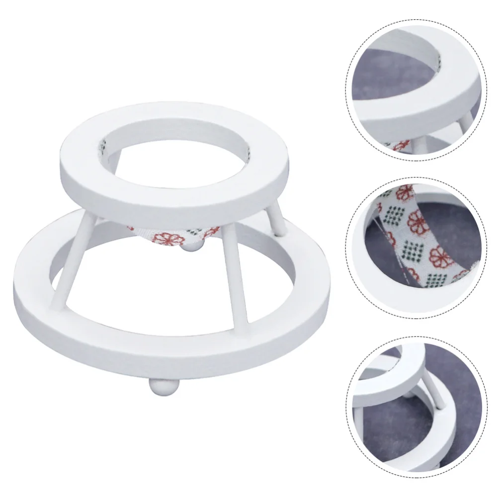 

Baby Walker Model Adorable Scene Durable Wooden Walker Mini Model