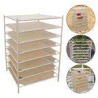 heavy duty drying rack dry net 72cm 8 layers with opening design for herbs flowers beans barbecue cutlery and food flowers cloth
