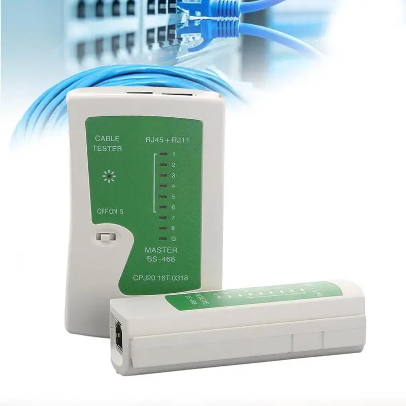 

Network Cable Tester For RJ11, RJ45, 10/100 Base-T Telephone Detector Line Wire and Tracker Networking kit Tool Telephone F2M7