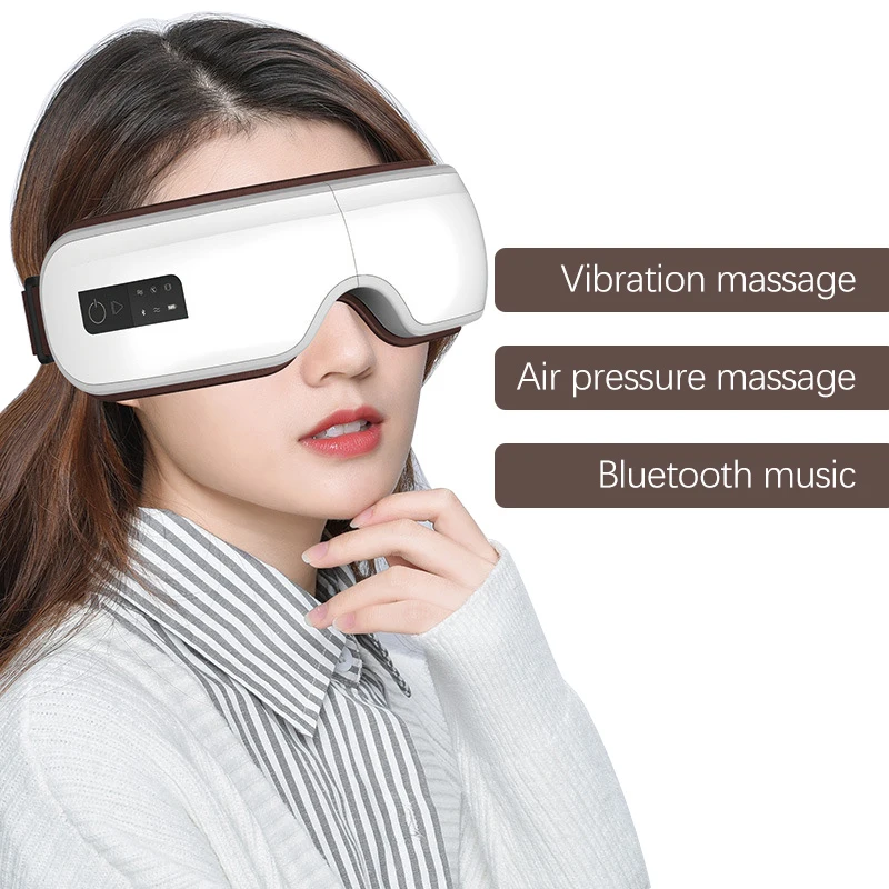 

Smart Vibration Eye Massager Eye Care Instrument Wrinkle Fatigue Relieve Hot Compress Bluetooth Eye Fatigue Massage Glasses