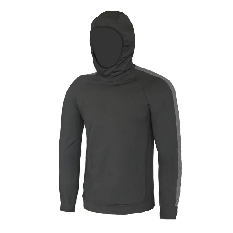 Sports Men‘s Spring Autumn Running Quick-drying Training Long-sleeved Hooded Pullover Fitness Clothing Hoodie Top -40 | Спорт и