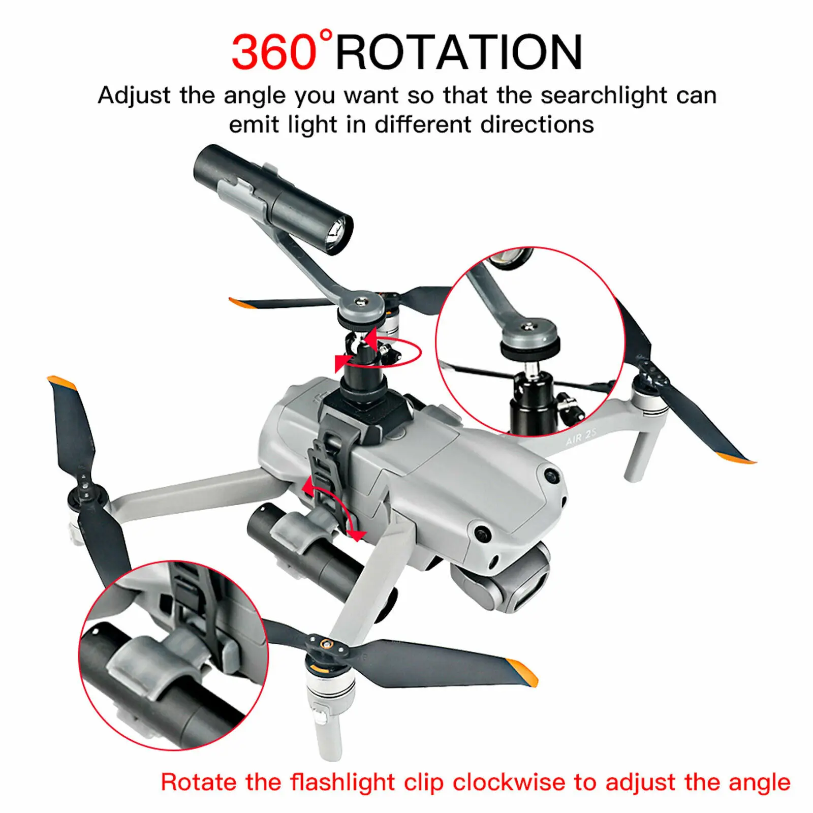 

3 шт., перезаряжасветильник вспышка для DJI Mini 2 Mavic Air 2S